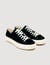 Low-top split leather trainers