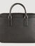 Slim leather briefcase