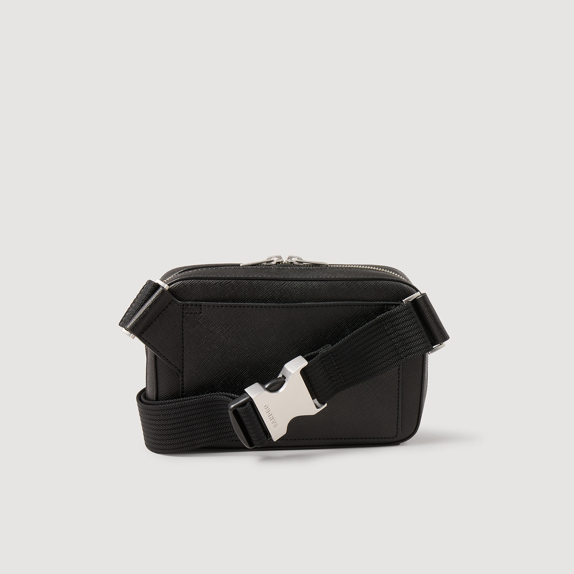 専用　sandro  バケットバッグミニ Small reconstitued leather bag black / gray for Men | Sandro