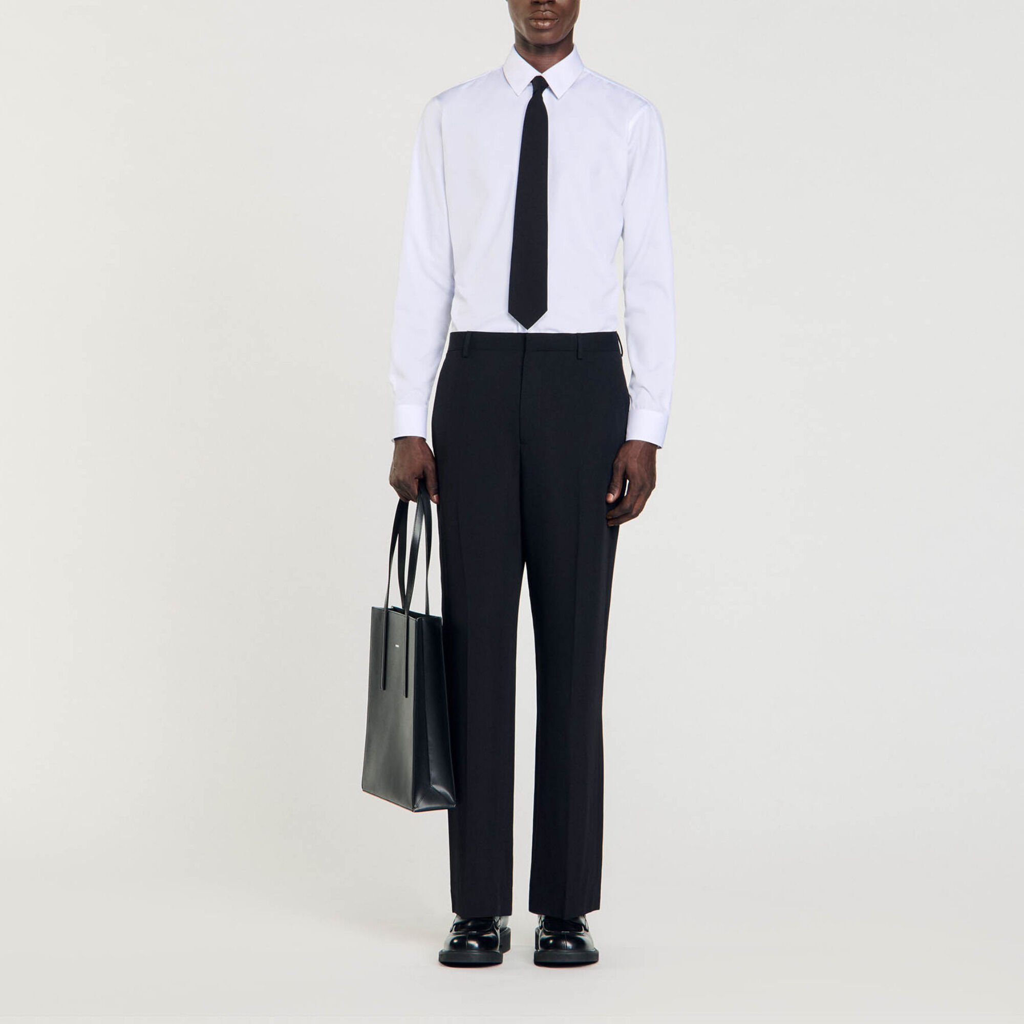 Oversized suit jacket black / gray for Men | Sandro Paris