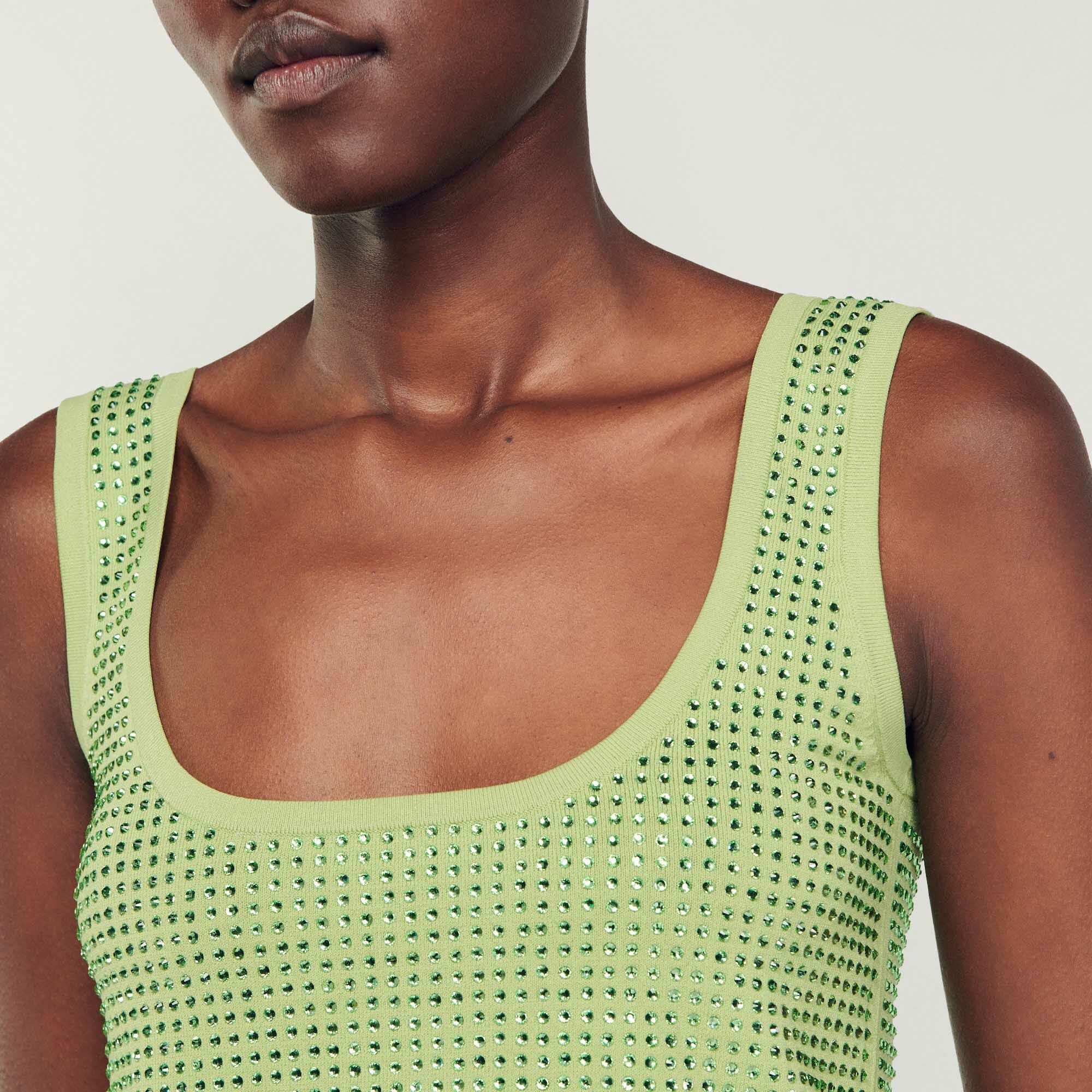 Rhinestone bralette top