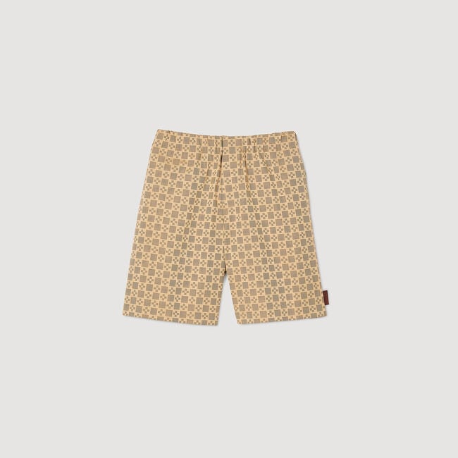 Square Cross jacquard shorts
