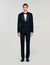 Wool jacket with shawl collar