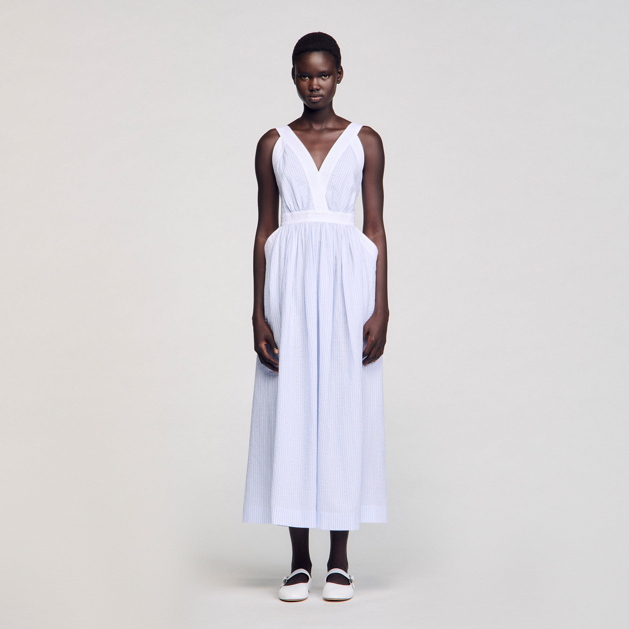 Long striped dress