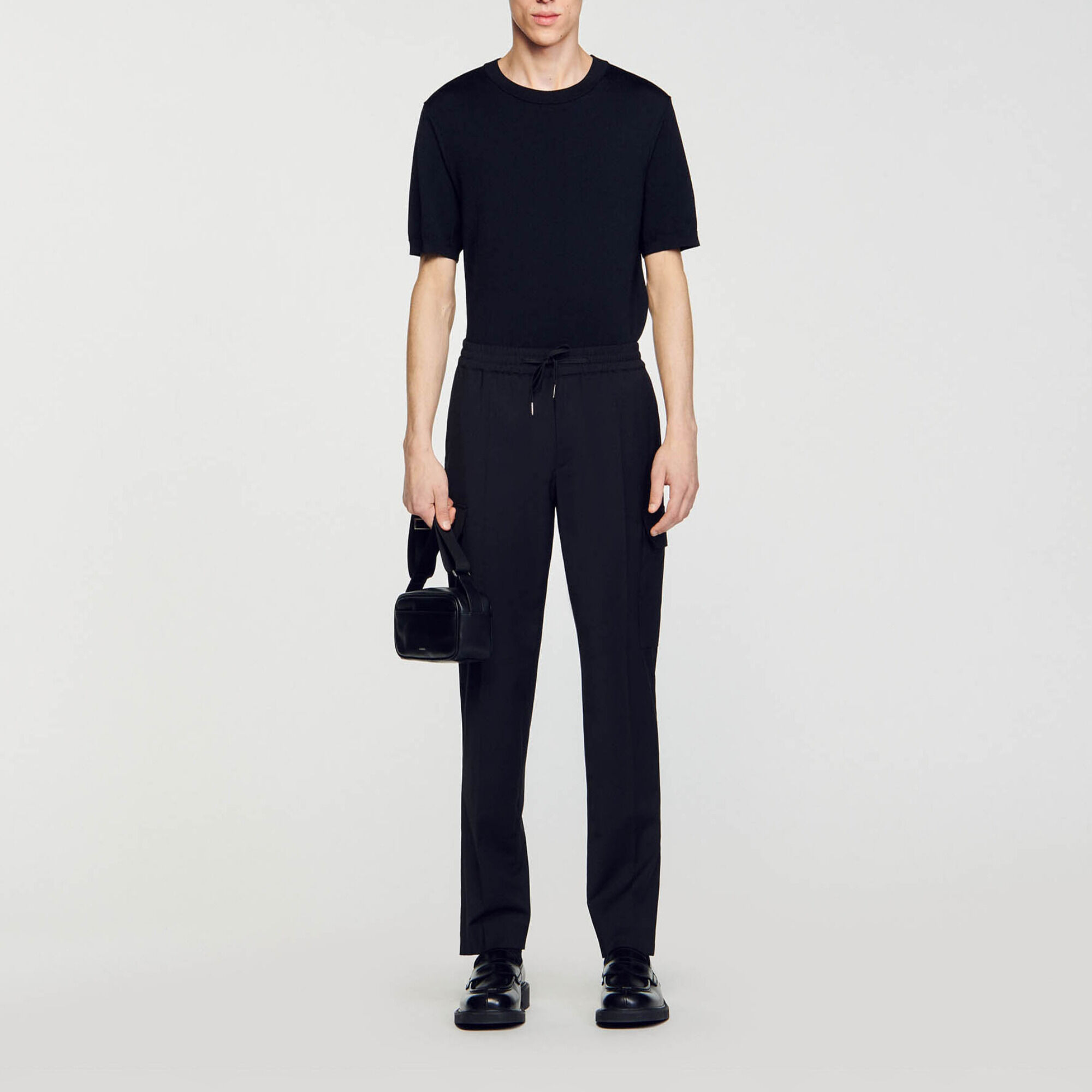 Elasticated cargo trousers