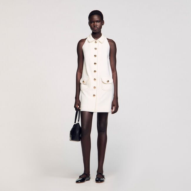 Peter Pan collar short dress