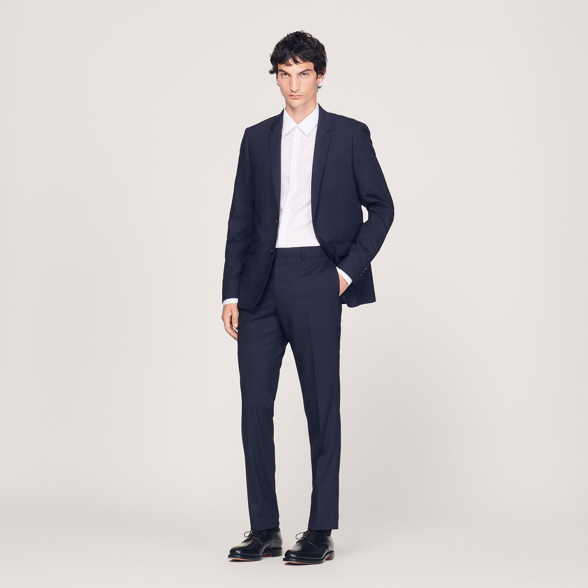 Beams Plus Straight-leg Checked Wool Suit Trousers in Grey for Men | Lyst UK