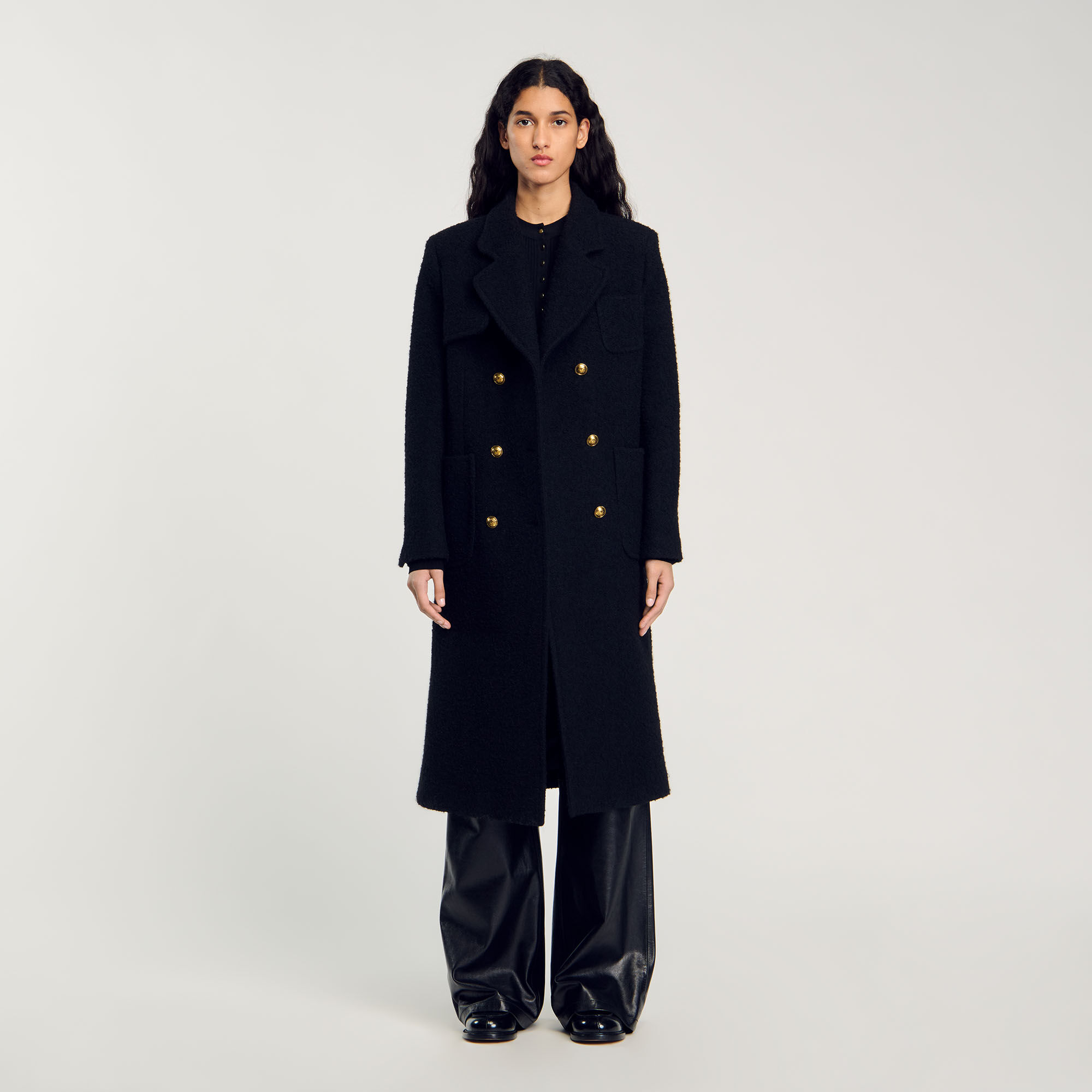 Long double breasted coat