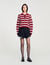 Striped polo jumper
