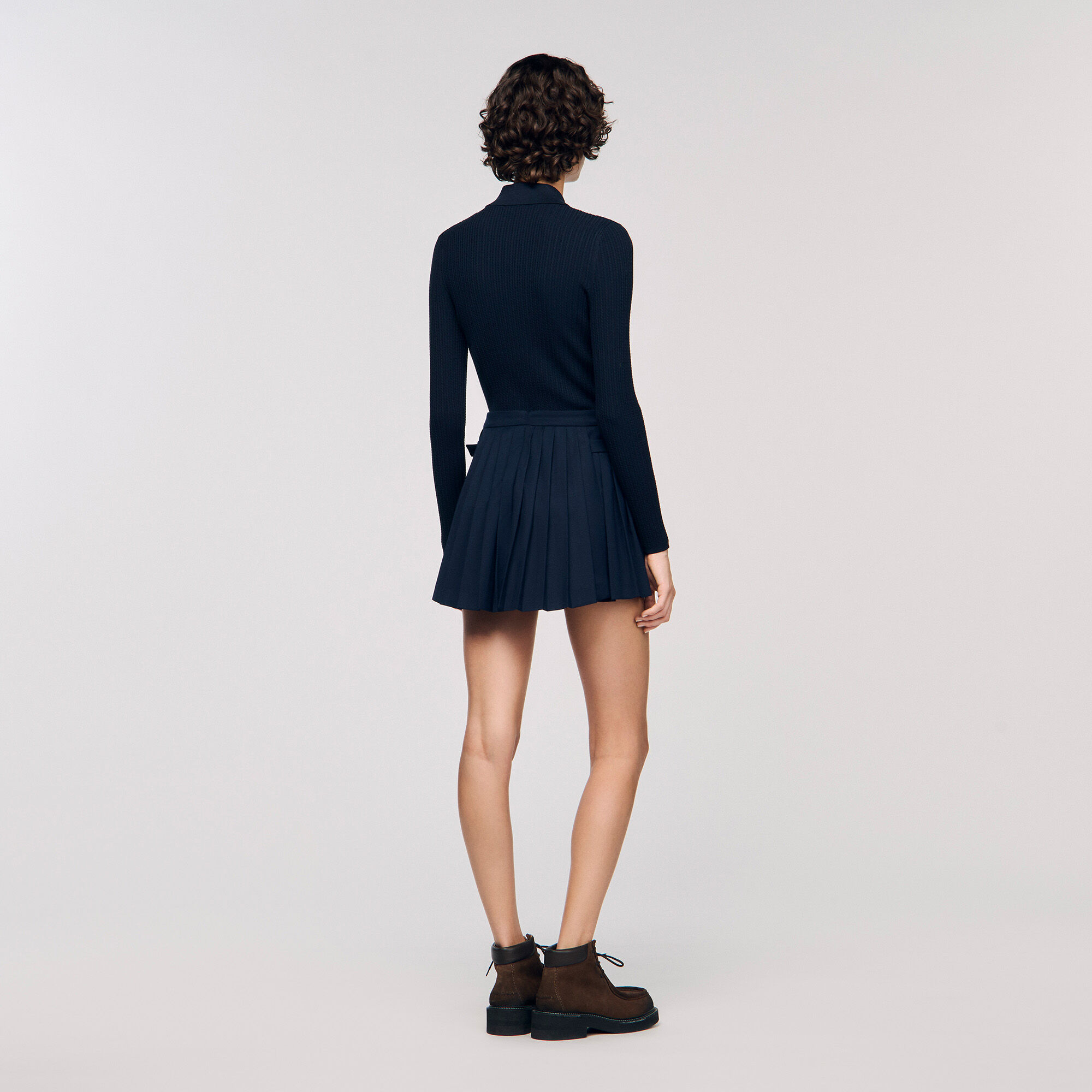 Pleated skort