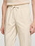 Elasticated straight-leg trousers
