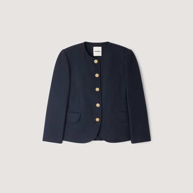 Round collar jacket