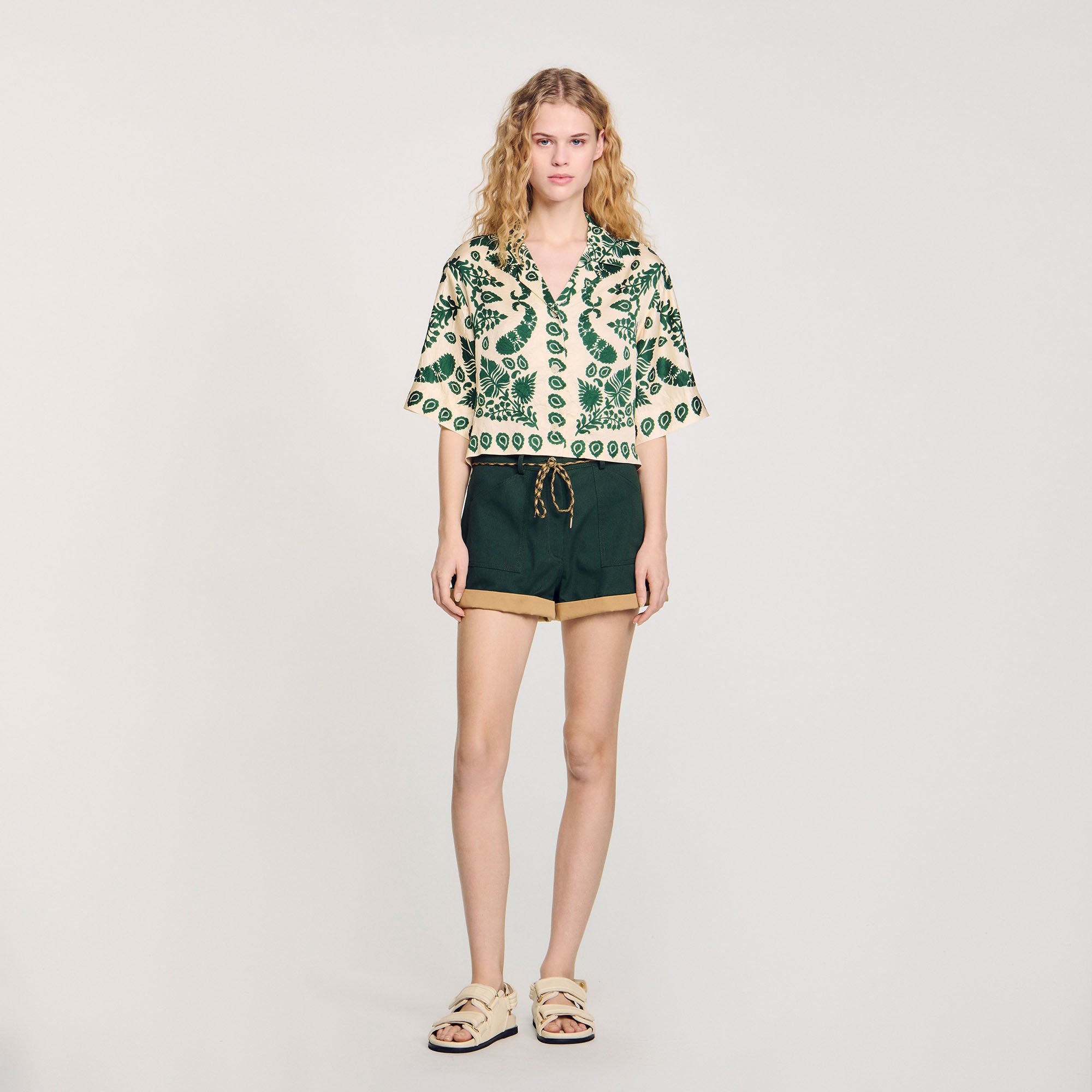 Floral motif shirt