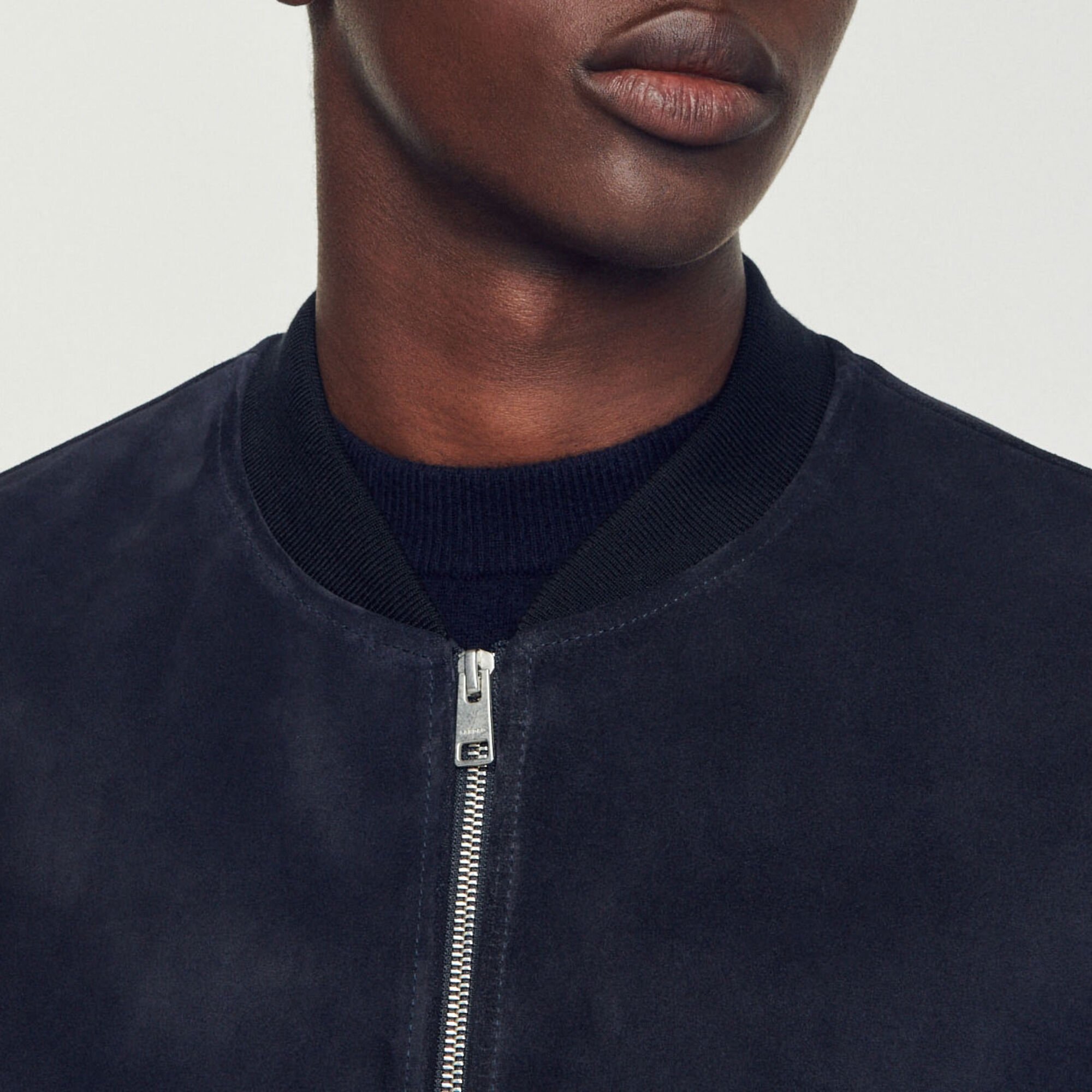 Jacket in certified leather