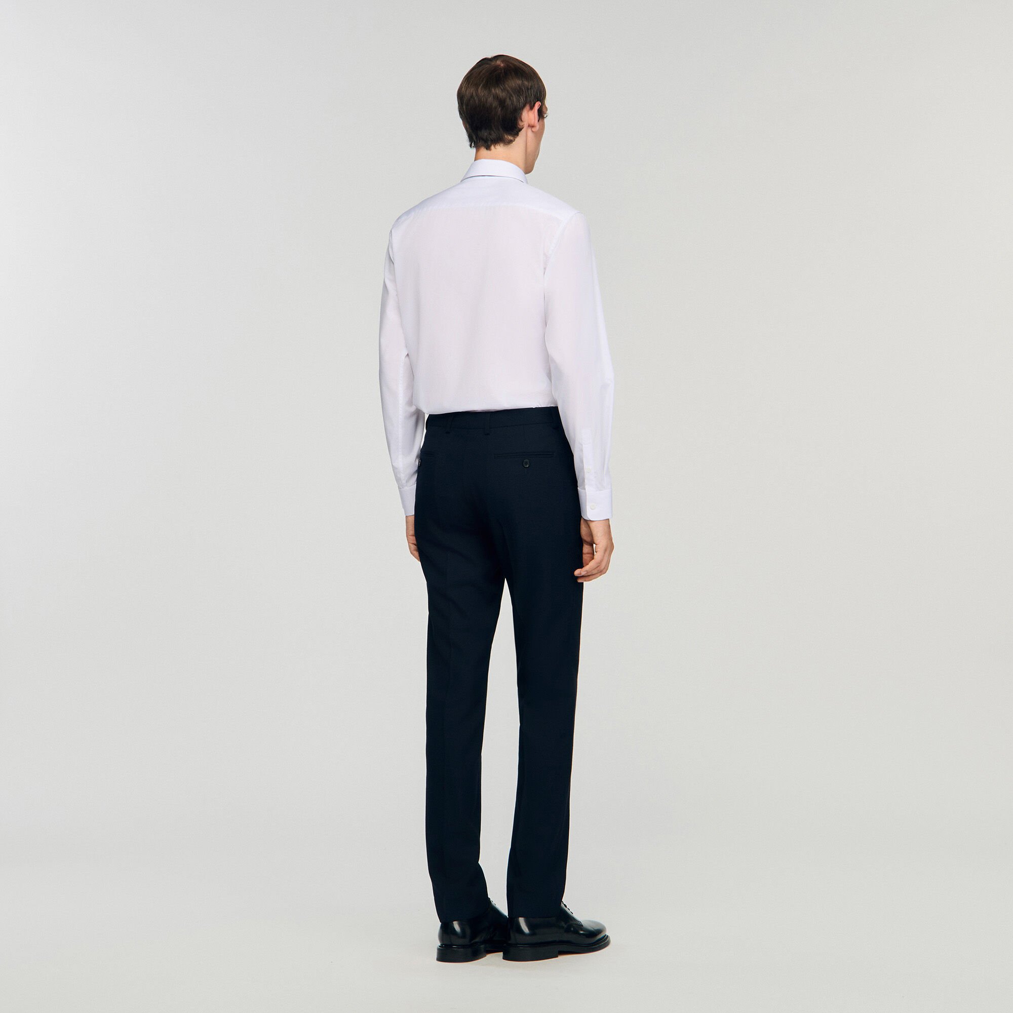 Wool suit trousers