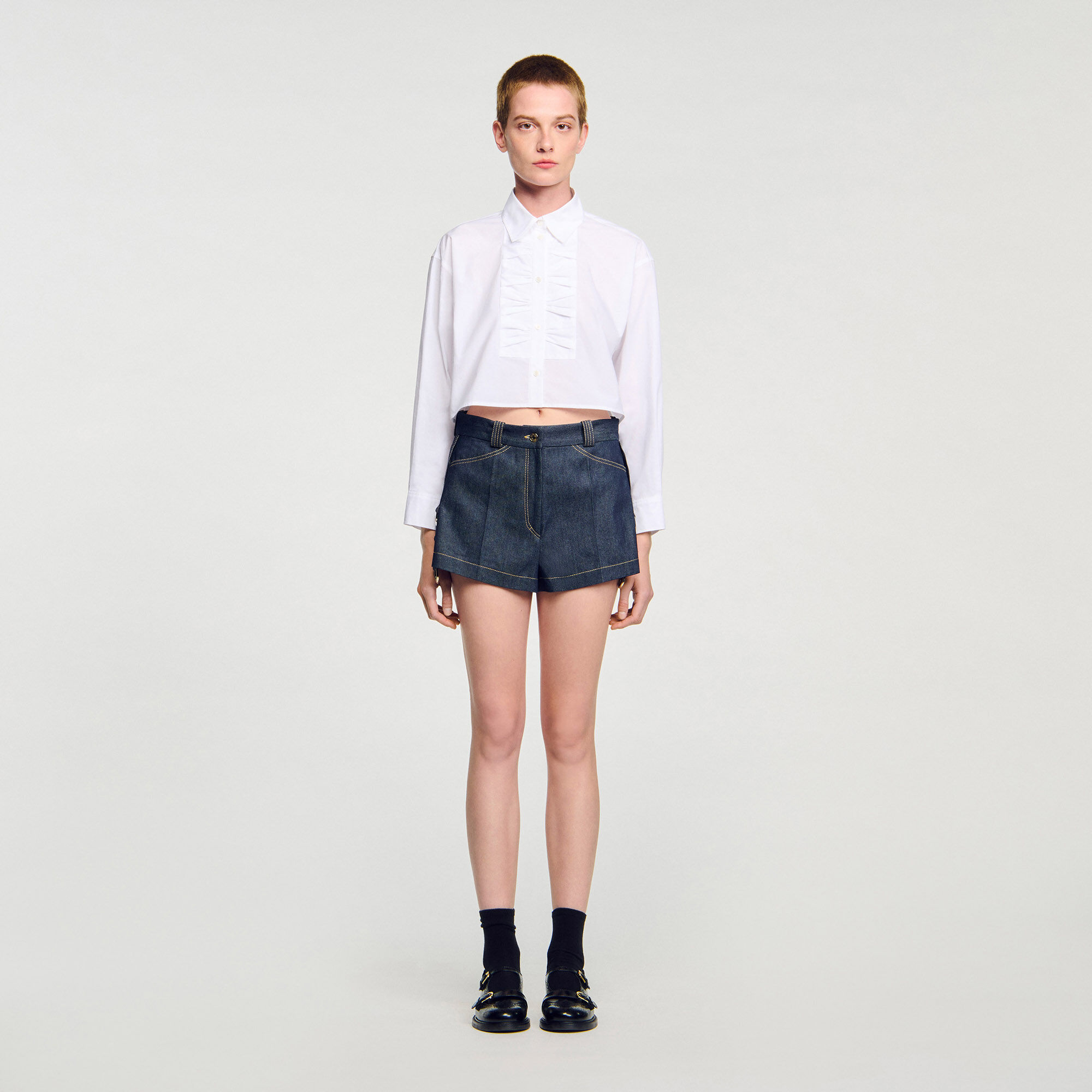 Denim shorts