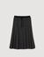 Long pleated rhinestone skirt