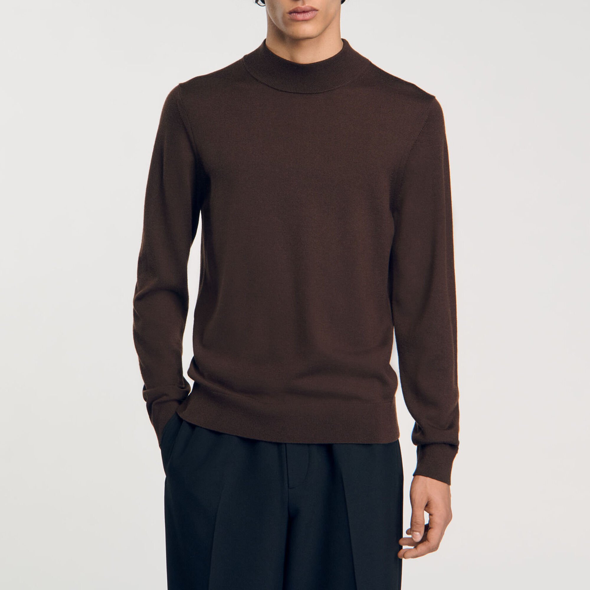 Funnel neck sweater