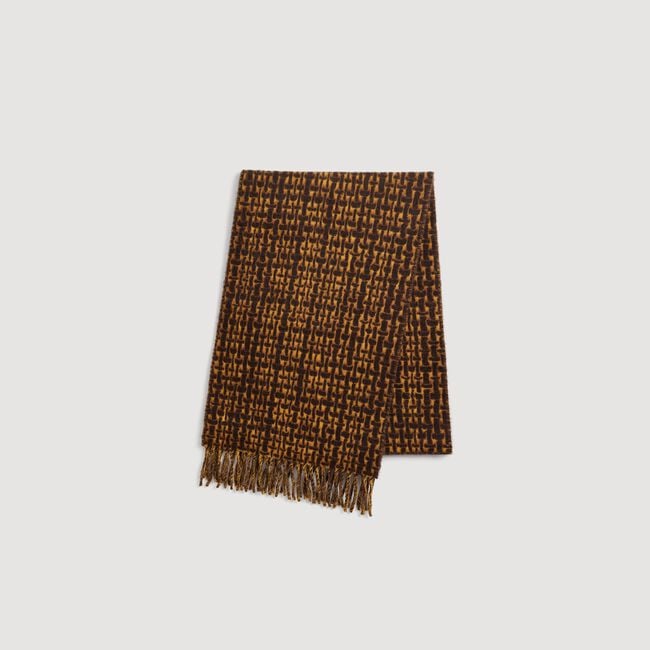 Fringed wool scarf - Men | Sandro