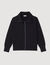 Zip-up wool cardigan