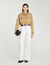 Wide-leg canvas trousers