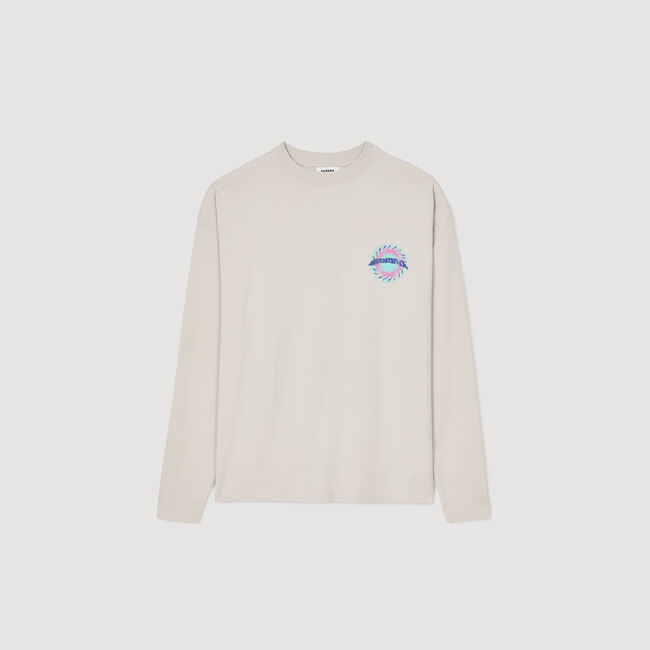 Sun motif T-shirt