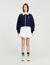 Cropped two-tone sweatshirt