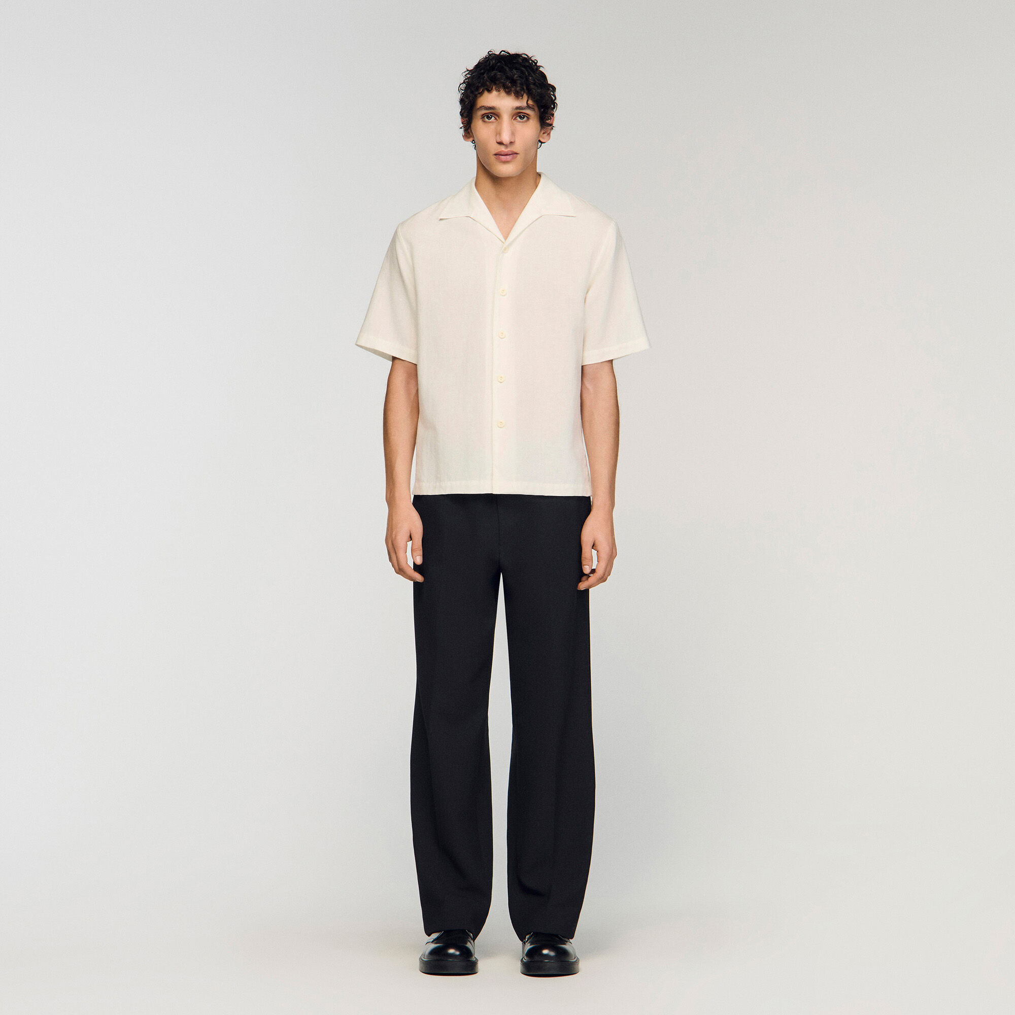 Cotton and linen shirt