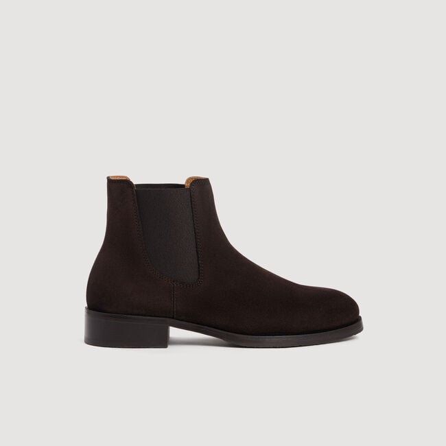 Split leather Chelsea boots - Men | Sandro