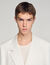 Double-breasted linen suit jacket