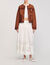 Long poplin skirt