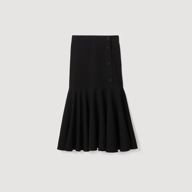 Long ruffled skirt