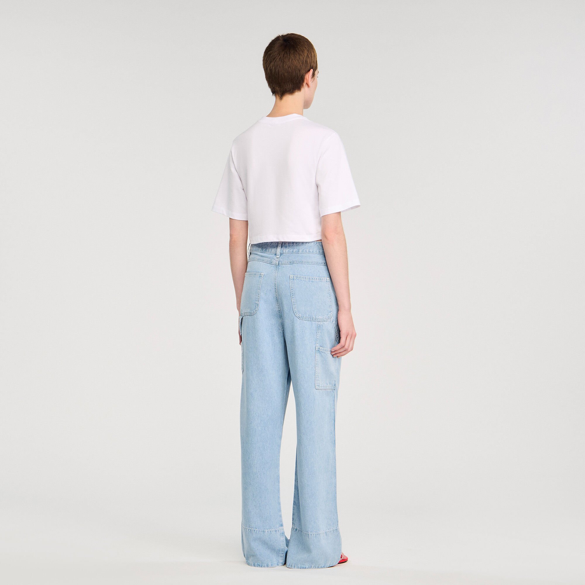 T-shirt with ruffle detail