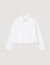 Pleated cropped shirt