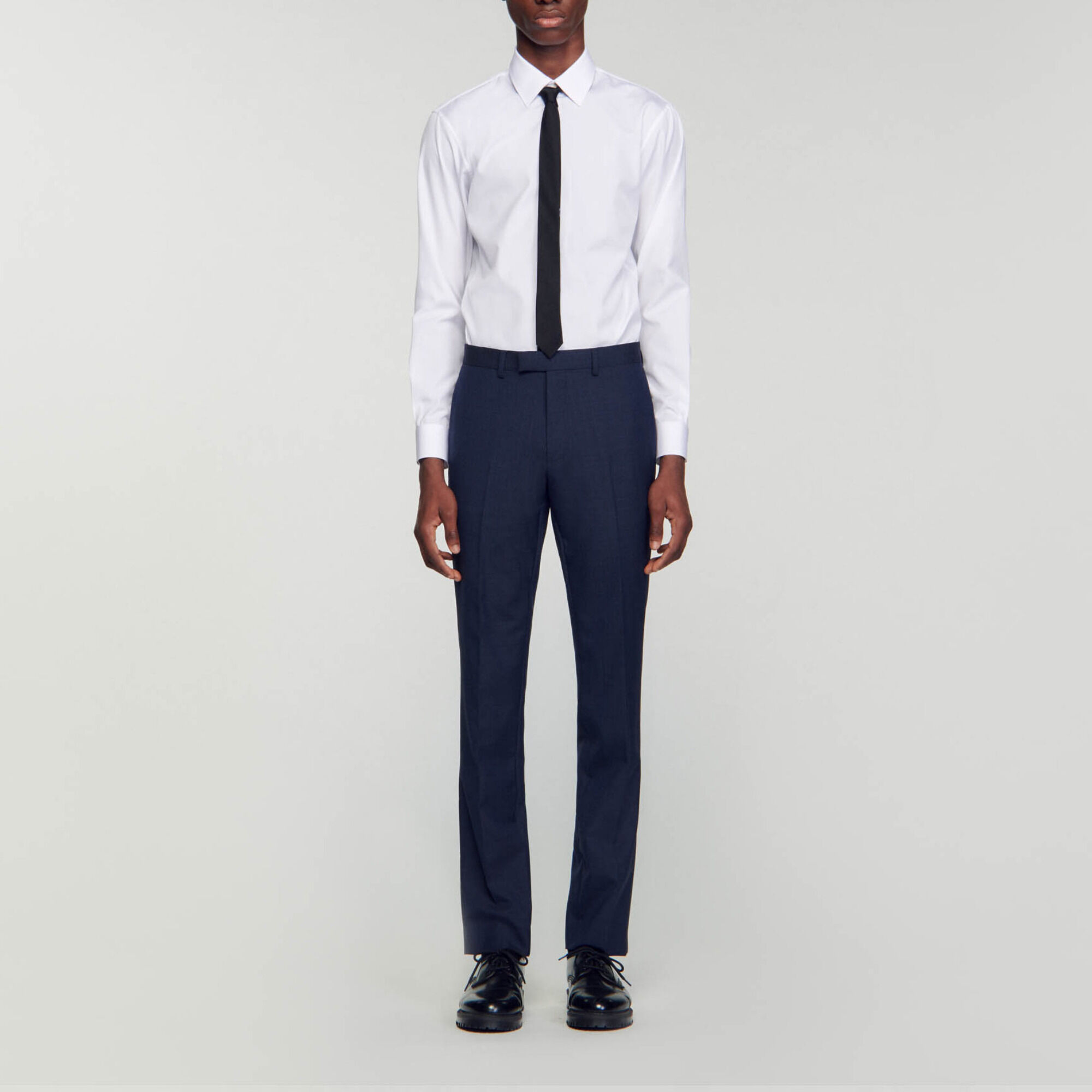Wool suit trousers