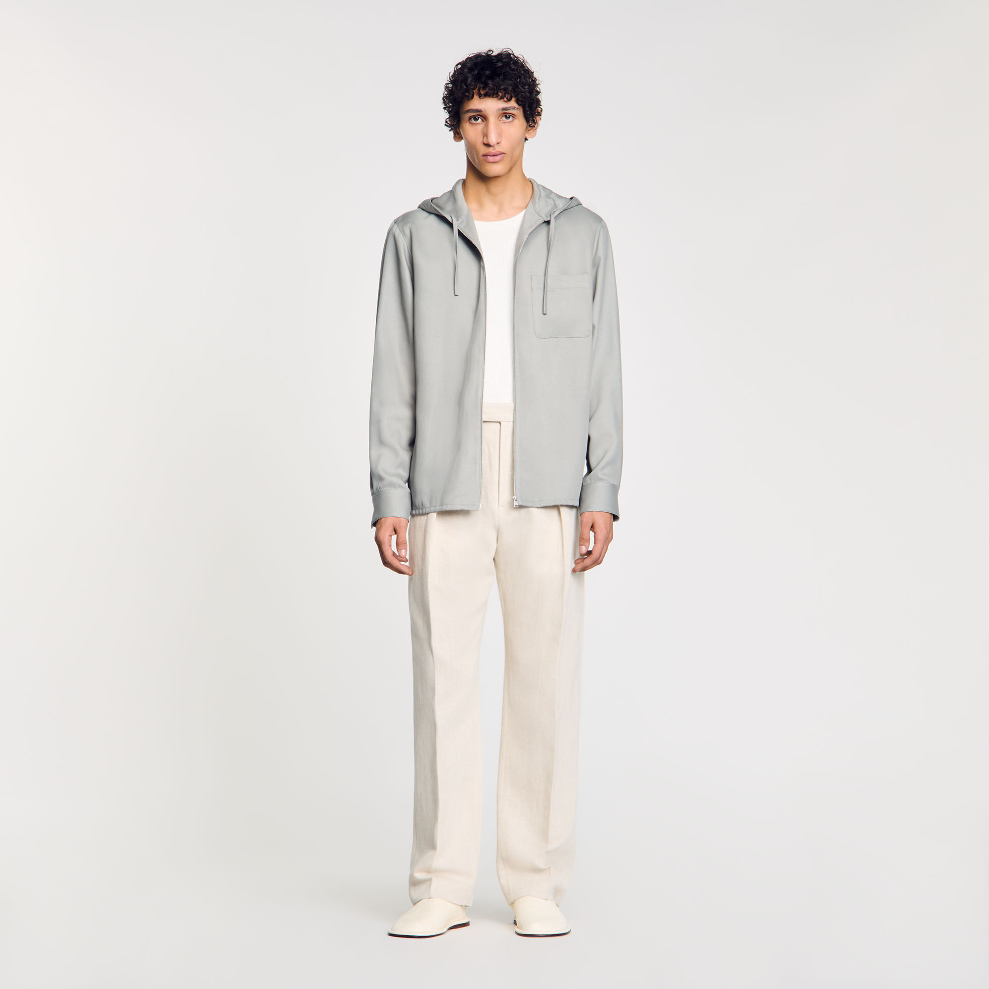 Hooded shirt