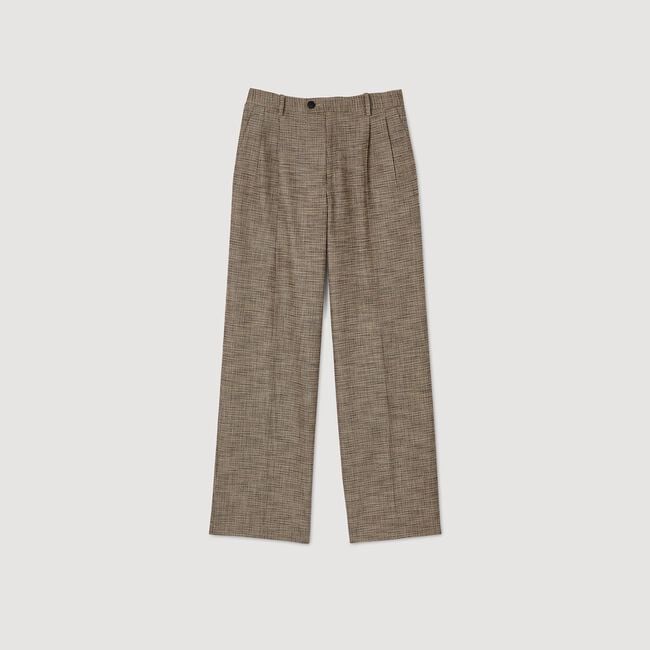 Micro houndstooth trousers