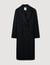 Long coat with satin lapels