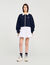 Cropped two-tone sweatshirt
