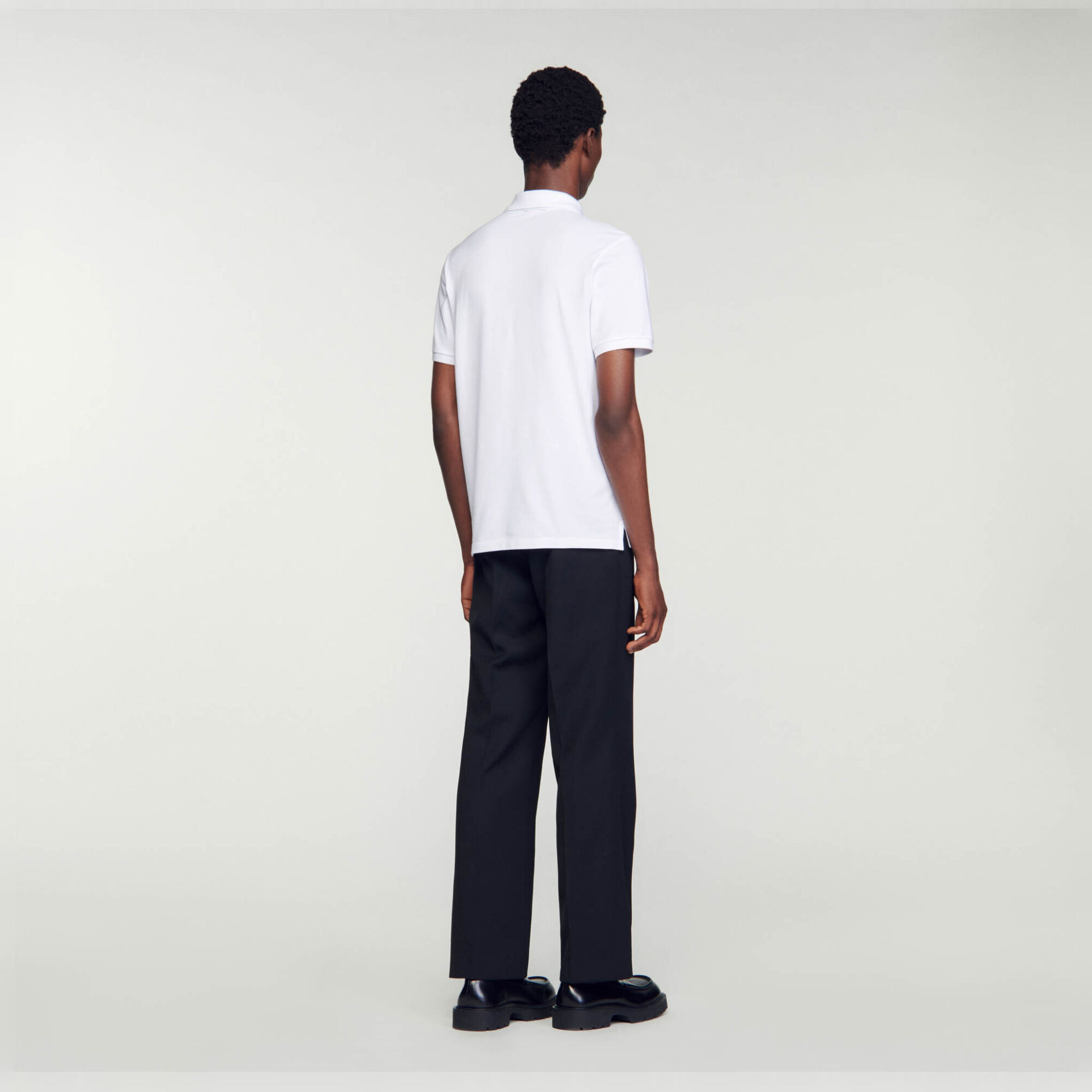 Polo shirt with Square Cross patch