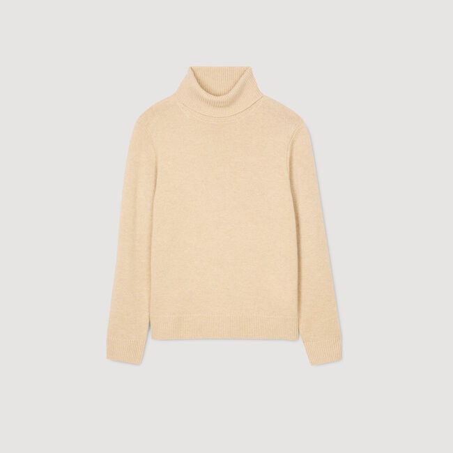 Wool and cashmere turtleneck jumper