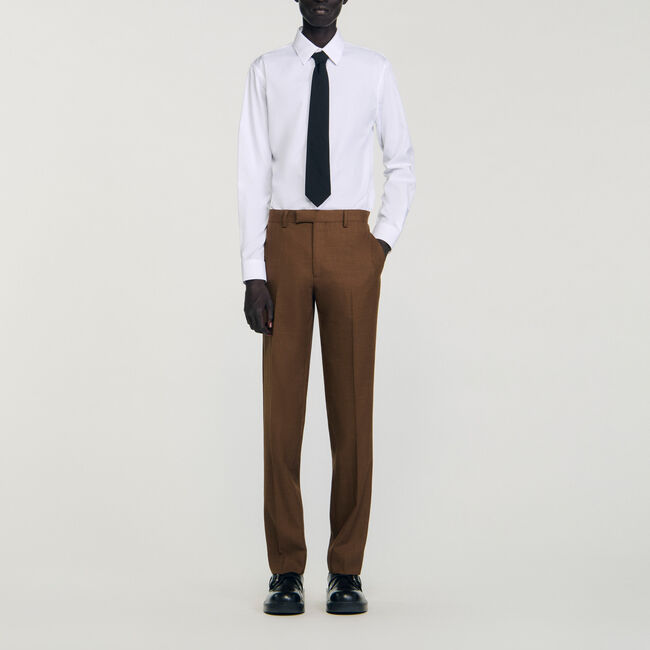 Wool suit trousers