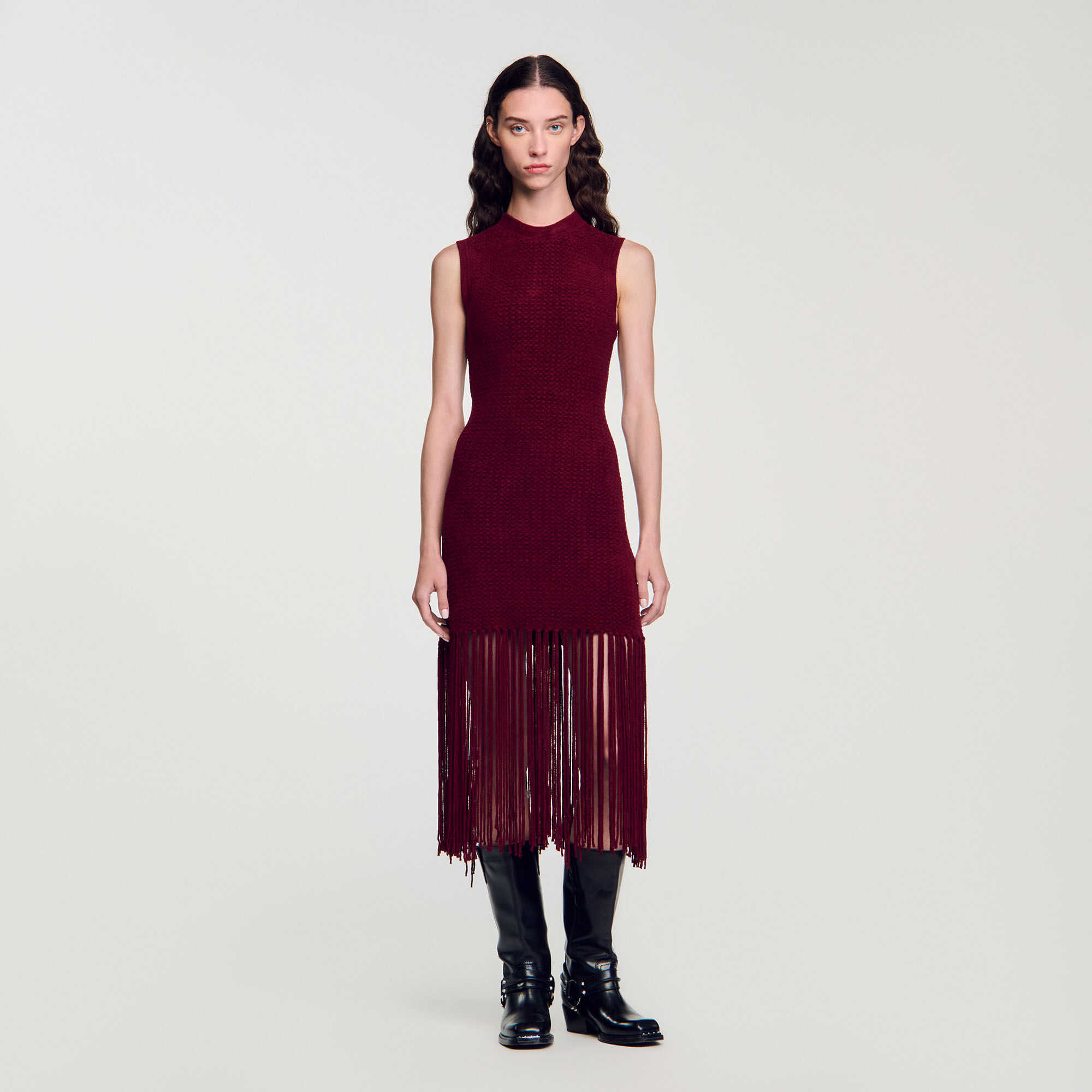 Sandro red dress outlet