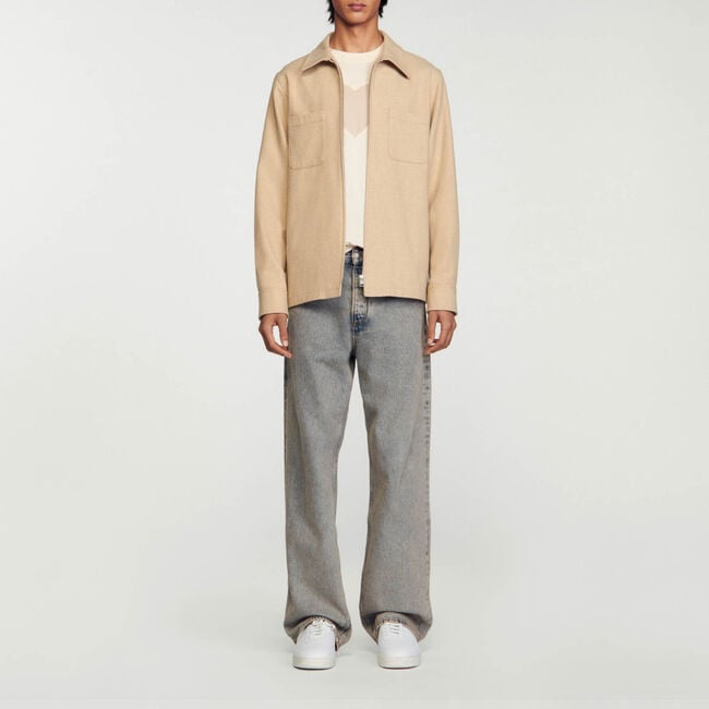 Wool overshirt