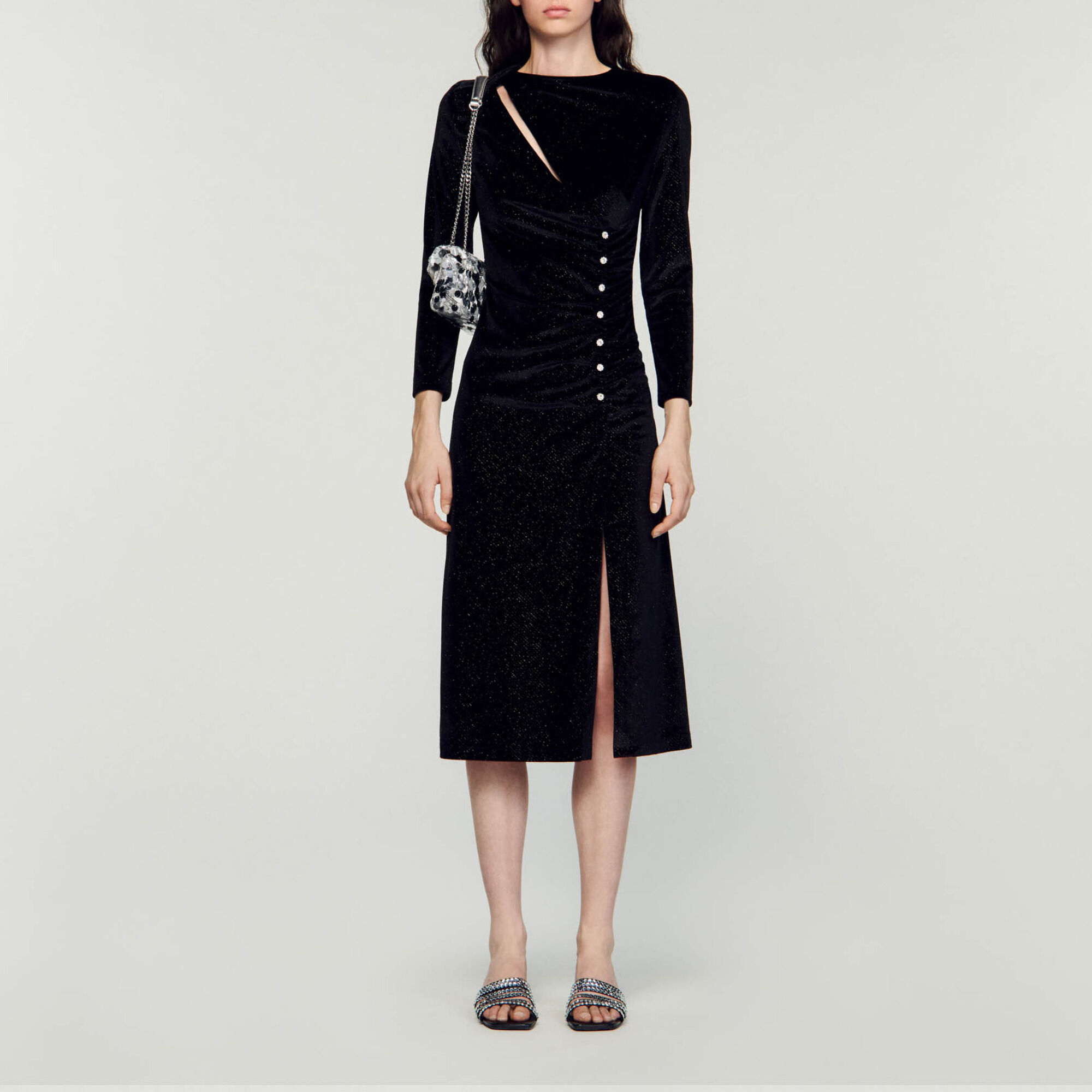 Sandro velvet dress 2025