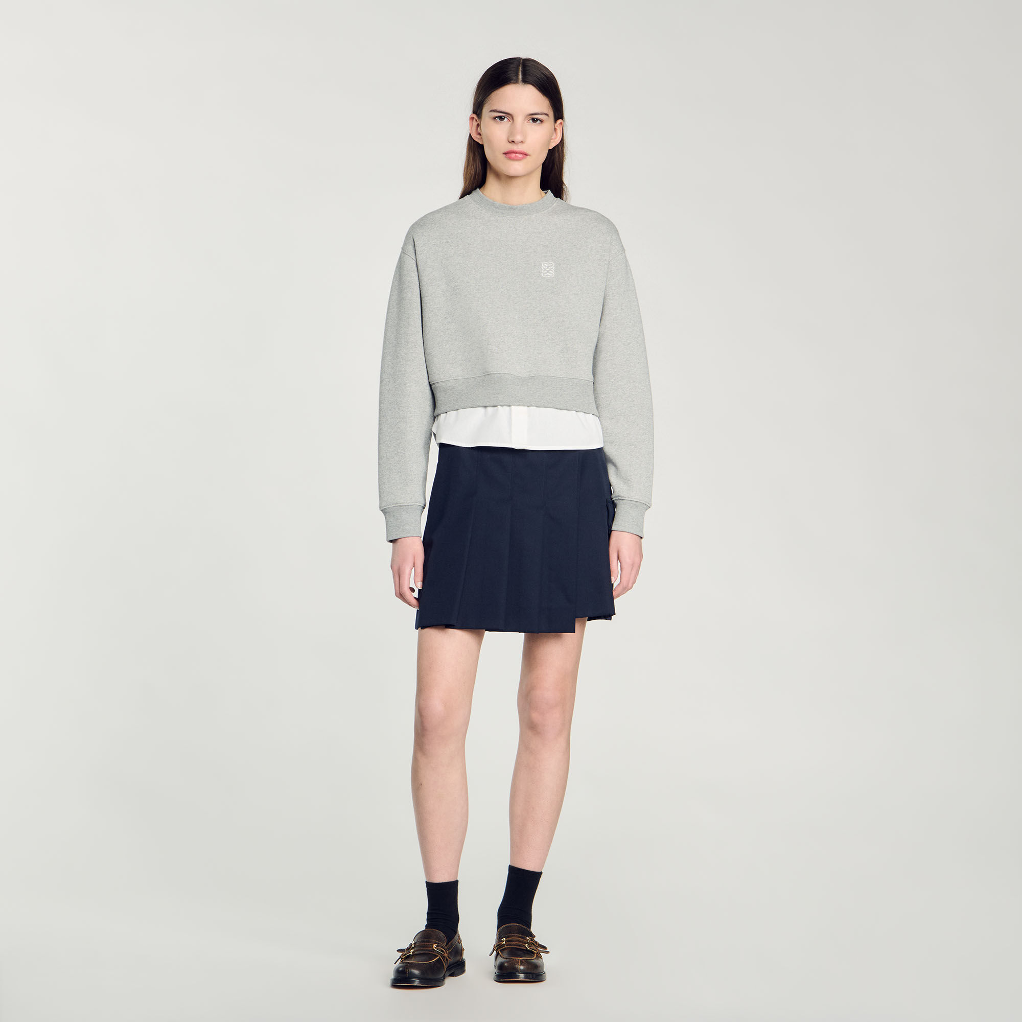 Layered effect sweatshirt