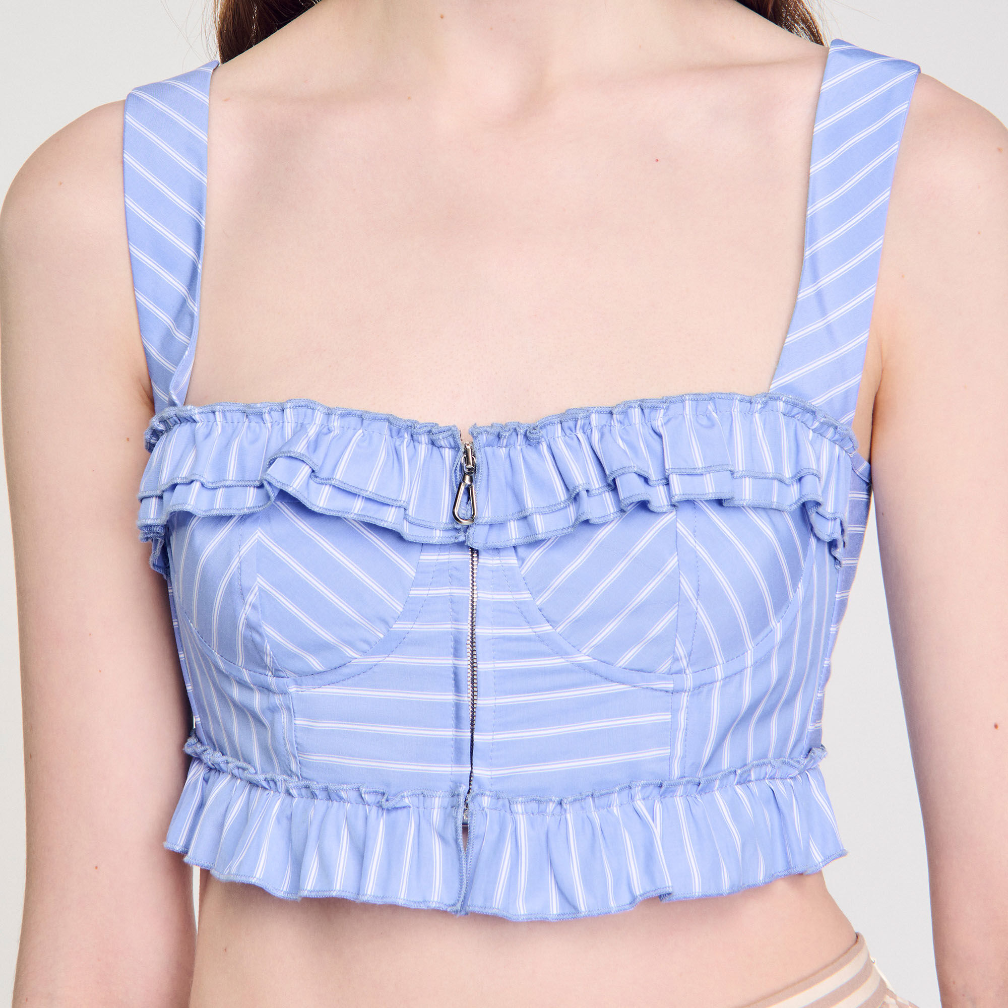 Striped crop top