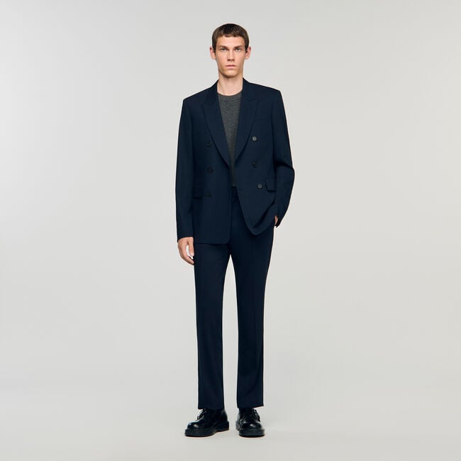 Double-breasted suit jacket