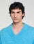 V-neck long-sleeve jumper