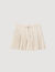 Rhinestone striped pleated skirt